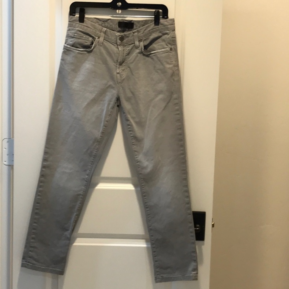 J Brand Men’s Tyler Light Gray Distressed Jeans